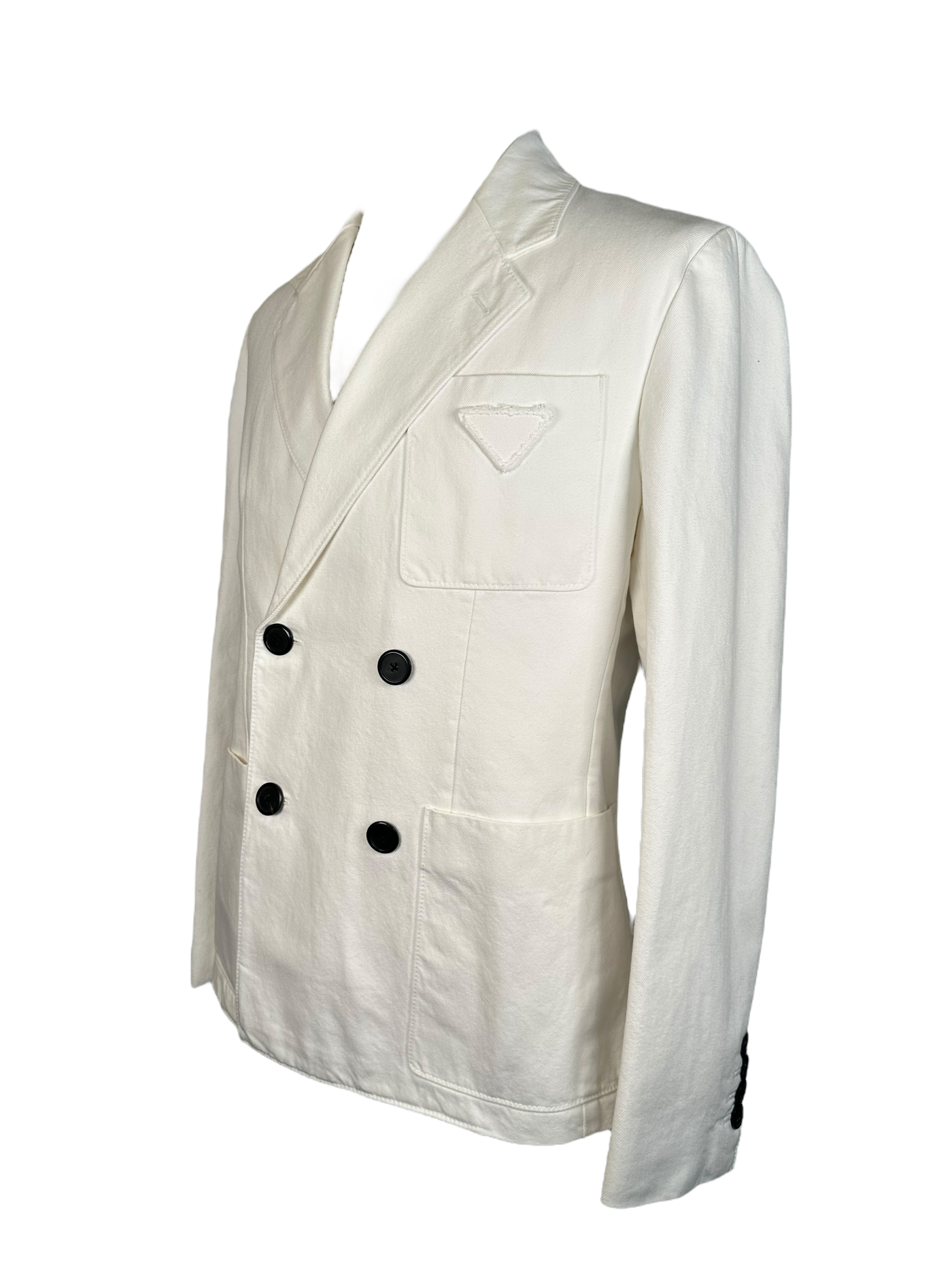 Prada Double Breasted Poplin Blazer