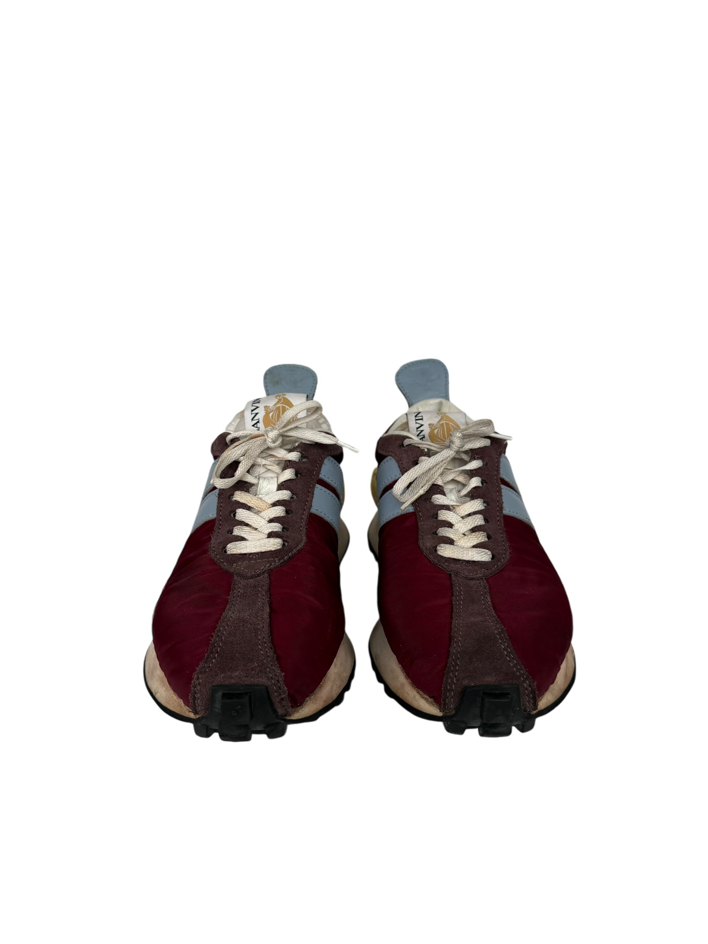 Lanvin Bumpr Sneakers in Maroon