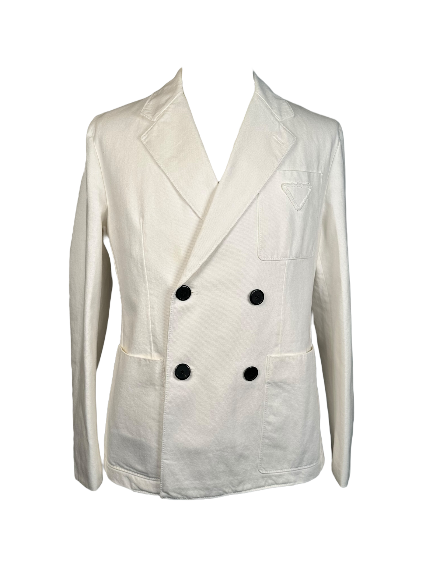 Prada Double Breasted Poplin Blazer