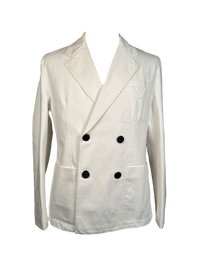 Prada Double Breasted Poplin Blazer
