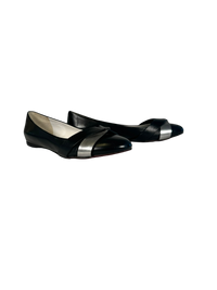 Jil Sander Metallic Patent Leather Ballet Flats
