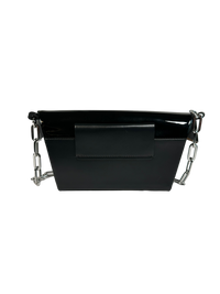 Maison Margiela Patent Leather Snatched Bag in Black