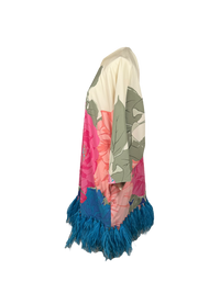 Valentino Garavani Feathered Long Sleeve Dress