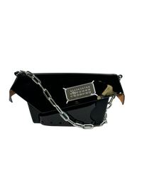 Maison Margiela Patent Leather Snatched Bag in Black