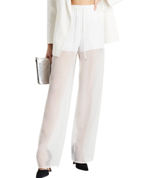 Maison Margiela White Sheer Trousers