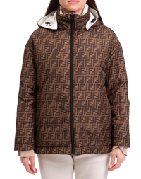 Fendi Reversible Ski Jacket in Ecru