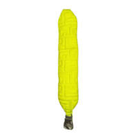Balmain B-Army Quilted Monogram Crossbody Sling — Neon Yellow