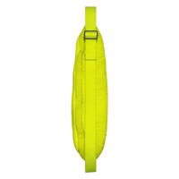 Balmain B-Army Quilted Monogram Crossbody Sling — Neon Yellow