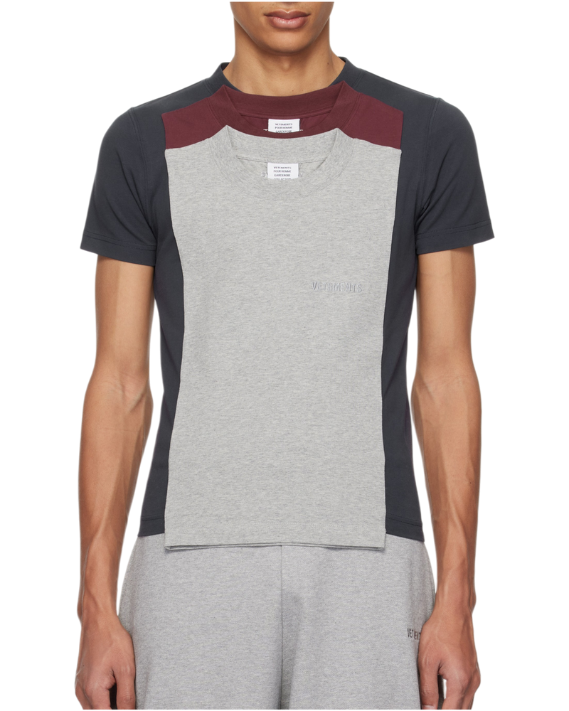 Vetements Multicolor Runway Layered Fitted T-Shirt