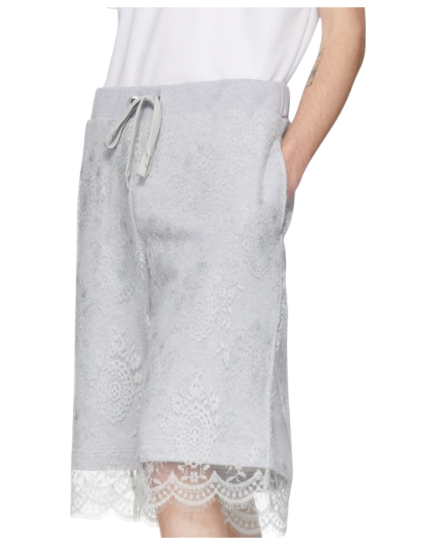 Burberry Lace-Trimmed Sweatshorts