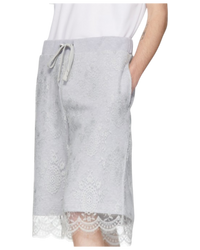 Burberry Lace-Trimmed Sweatshorts