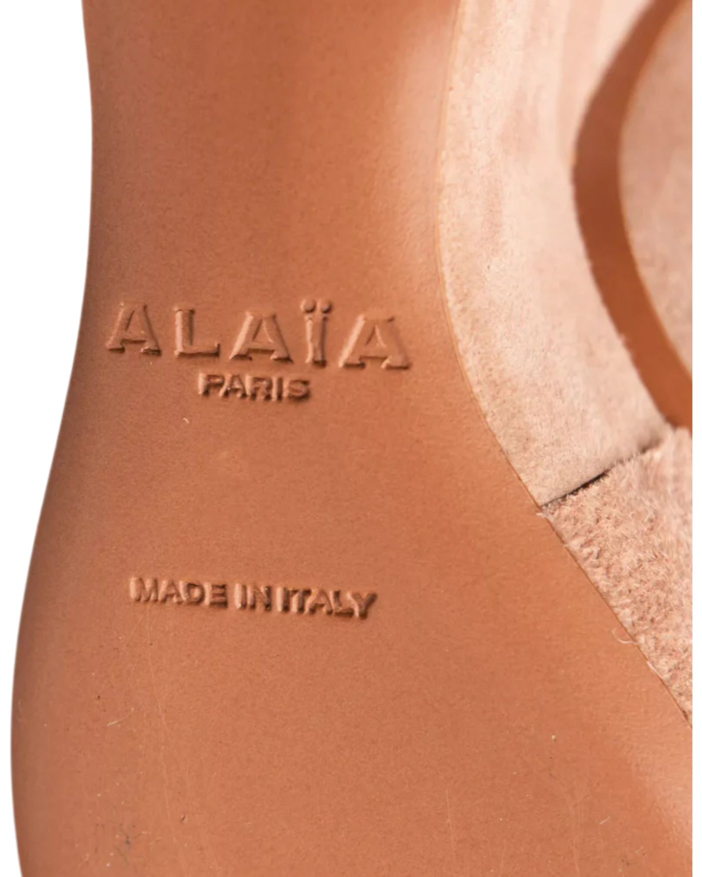 Alaïa Rose Suede Sandals ChangeClear