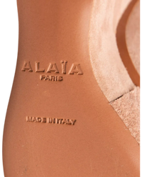 Alaïa Rose Suede Sandals ChangeClear