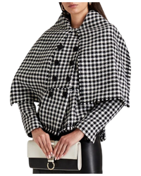 Dolce & Gabbana Double-breasted Houndstooth Wool-Blend Tweed Jacket