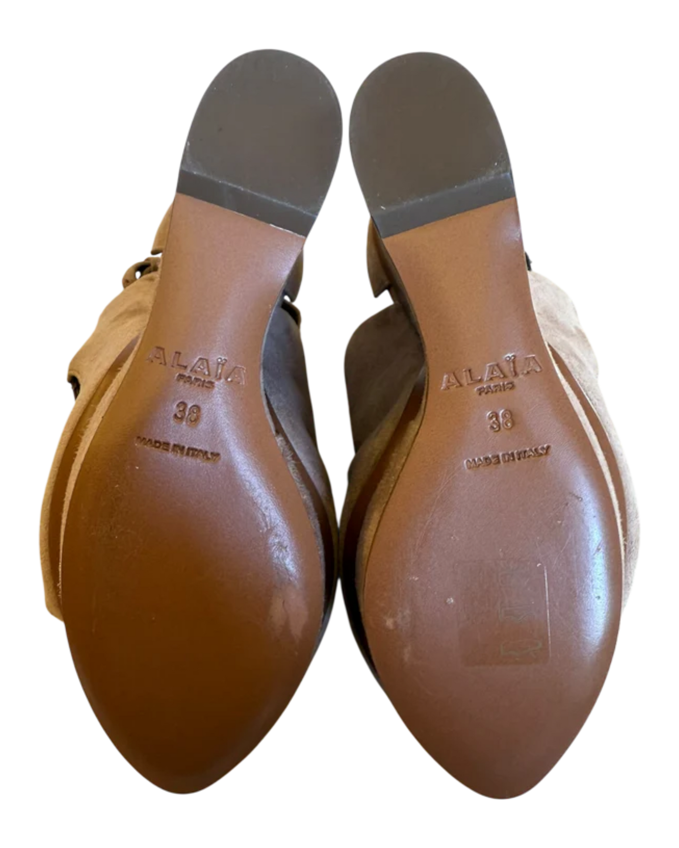 Alaïa Rose Suede Sandals ChangeClear