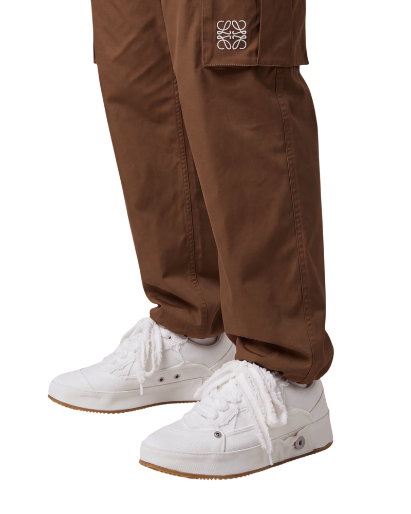 Loewe Deconstructed Sneakers — Soft White Denim, Size US 11 / EU 44