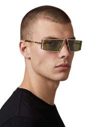 Saint Laurent SL 606 Sunglasses — Gold/Green