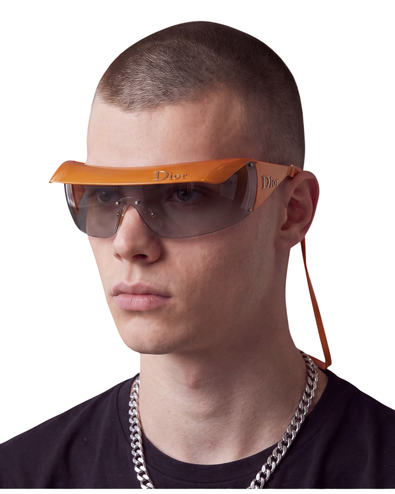 Dior ‘Golf Visor’ Sunglasses — Orange, One Size