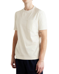 Brunello Cucinelli Cotton T-Shirt — Ivory, Size M