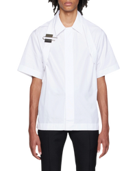 Givenchy U-Lock Button-Up Shirt — White, Size 39 / M