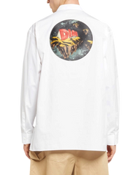 Dior AsteroDior Embroidered Patch Shirt — White, Size 40 / M