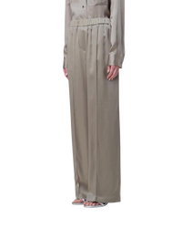 Loewe Silk Pyjama Trousers — Laurel Green, Size S