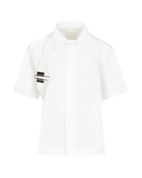 Givenchy U-Lock Button-Up Shirt — White, Size 39 / M