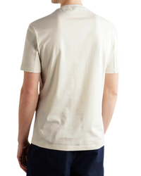 Brunello Cucinelli Cotton T-Shirt — Ivory, Size M