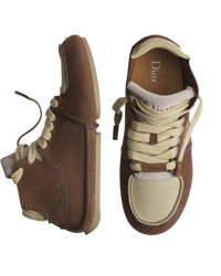 Dior Roadie Lace-Up Boot — Brown Nubuck & Suede, EU 44 / US 11