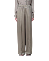 Loewe Silk Pyjama Trousers — Laurel Green, Size S