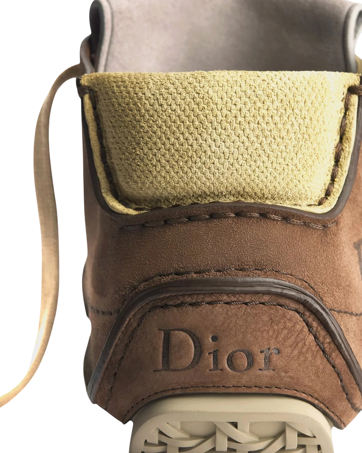 Dior Roadie Lace-Up Boot — Brown Nubuck & Suede, EU 44 / US 11