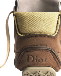 Dior Roadie Lace-Up Boot — Brown Nubuck & Suede, EU 44 / US 11