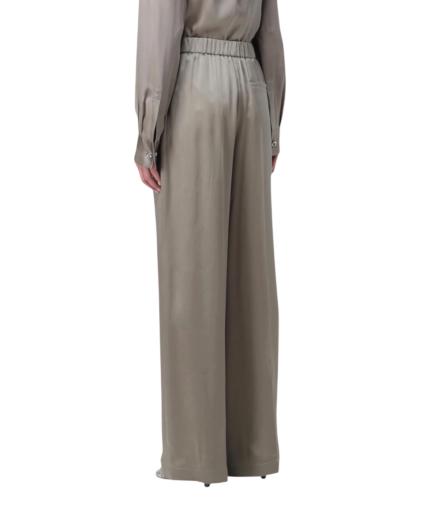 Loewe Silk Pyjama Trousers — Laurel Green, Size S