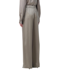 Loewe Silk Pyjama Trousers — Laurel Green, Size S