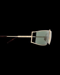 Saint Laurent SL 606 Sunglasses — Gold/Green