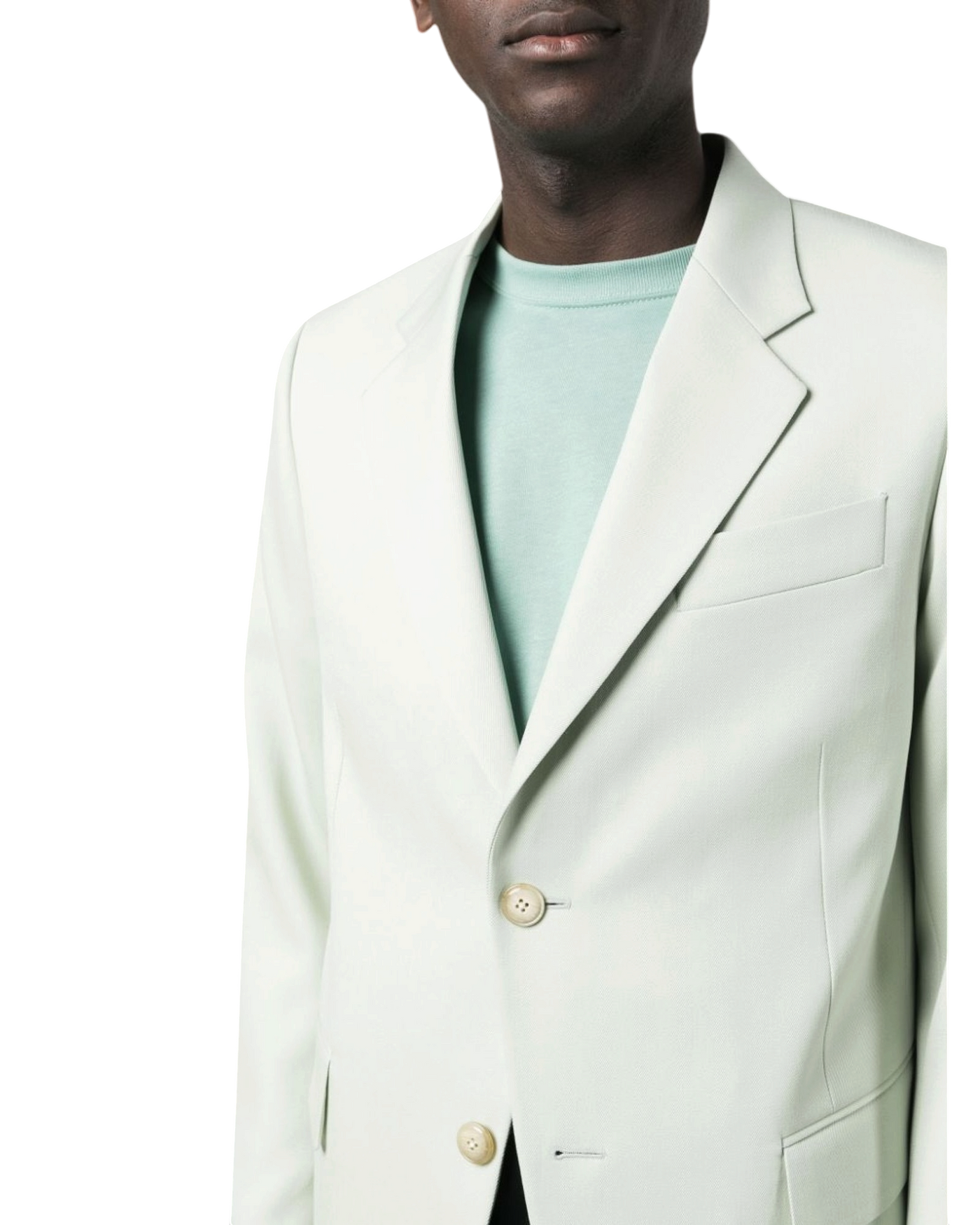 Lanvin Single-Breasted Wool Blazer — Sage Green, IT 48
