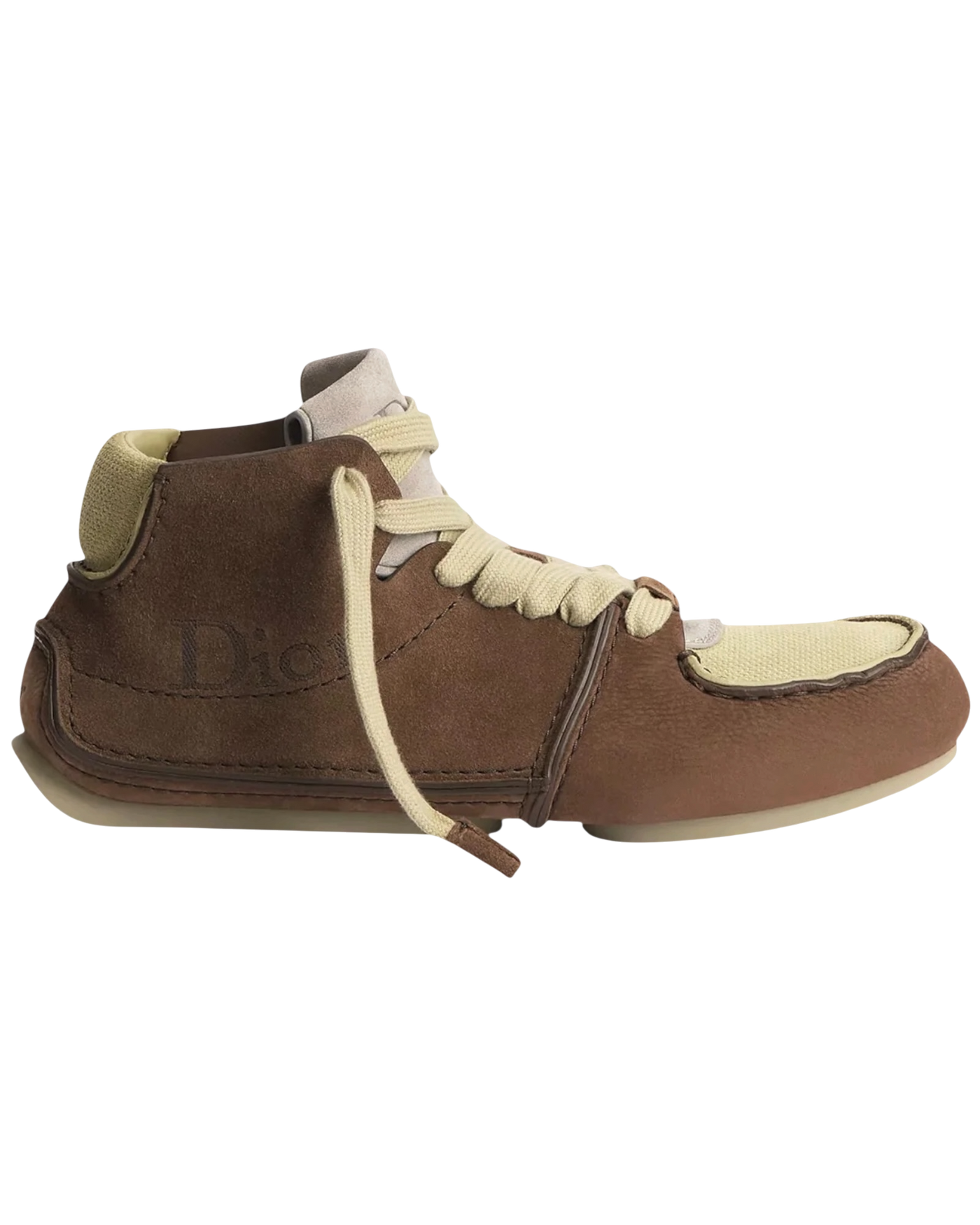 Dior Roadie Lace-Up Boot — Brown Nubuck & Suede, EU 44 / US 11