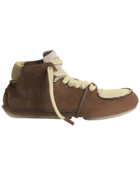Dior Roadie Lace-Up Boot — Brown Nubuck & Suede, EU 44 / US 11