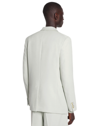 Lanvin Single-Breasted Wool Blazer — Sage Green, IT 48