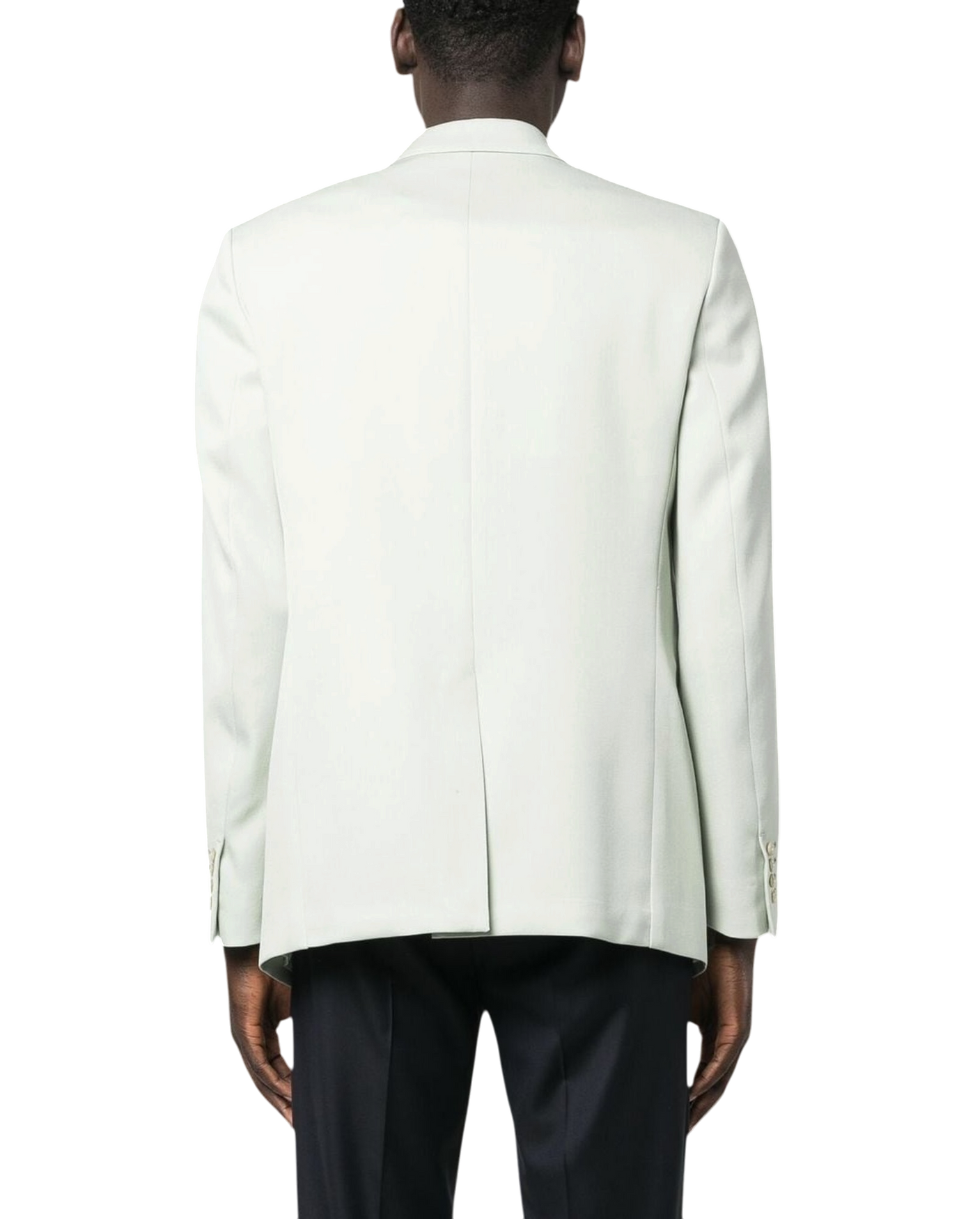 Lanvin Single-Breasted Wool Blazer — Sage Green, IT 48