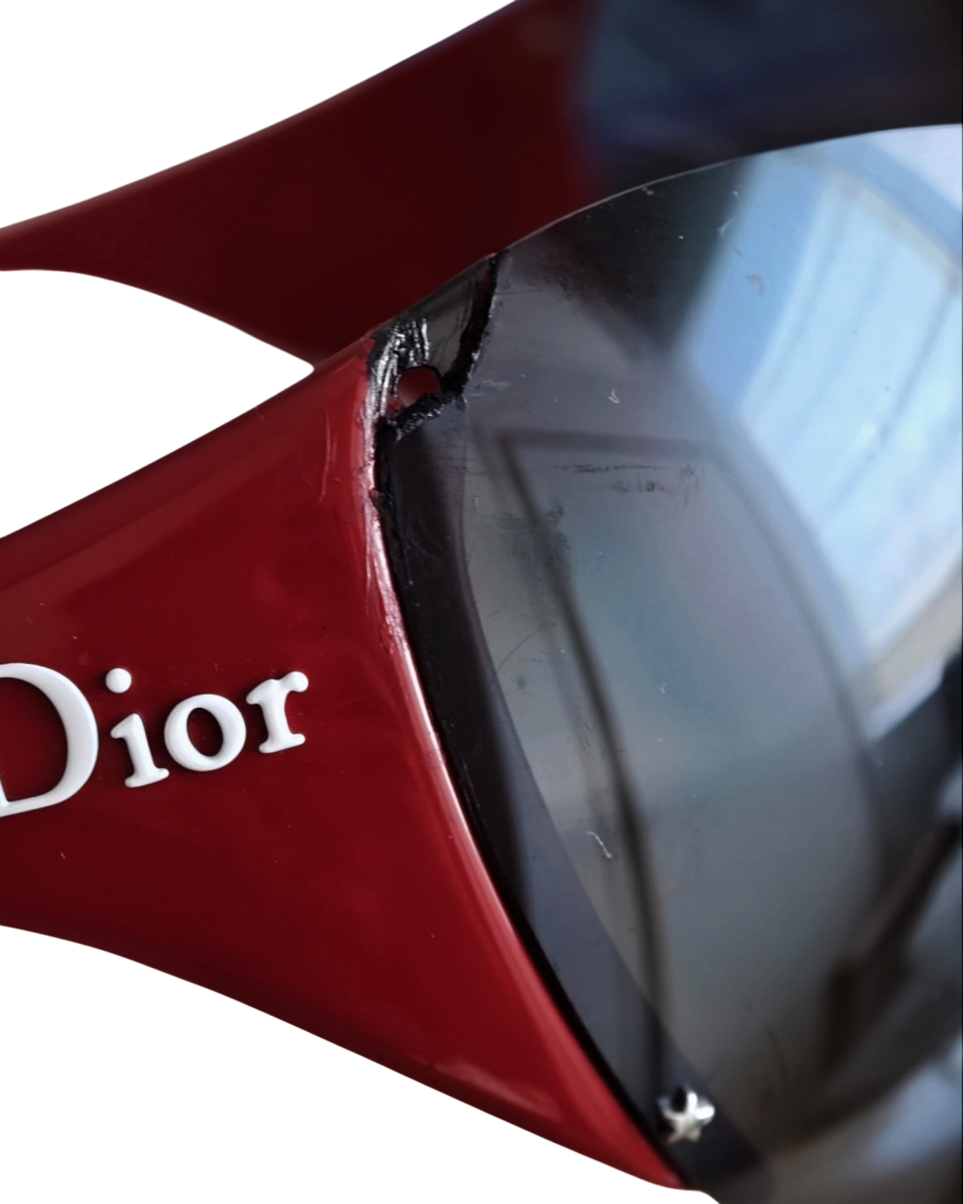 Dior Ski 1 Shield Sunglasses — Red (with imperfection)