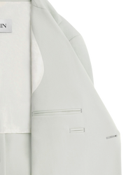 Lanvin Single-Breasted Wool Blazer — Sage Green, IT 48
