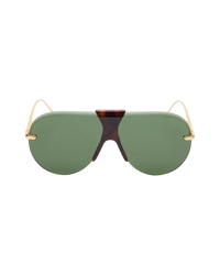 Loewe Safari Sunglasses — Havana/Green, front view