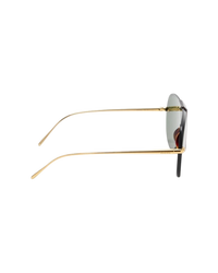 Loewe Safari Sunglasses — Havana/Green, side view