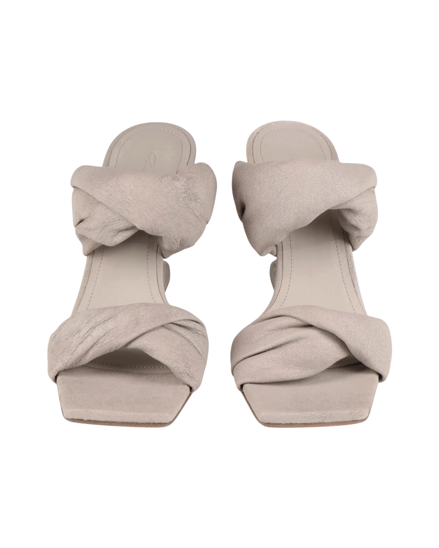 Rick Owens Cantilever 8 Twisted Sandal — Pearl, Size US 7 / EU 37