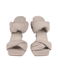 Rick Owens Cantilever 8 Twisted Sandal — Pearl, Size US 7 / EU 37