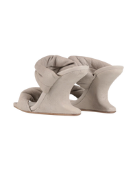 Rick Owens Cantilever 8 Twisted Sandal — Pearl, Size US 7 / EU 37